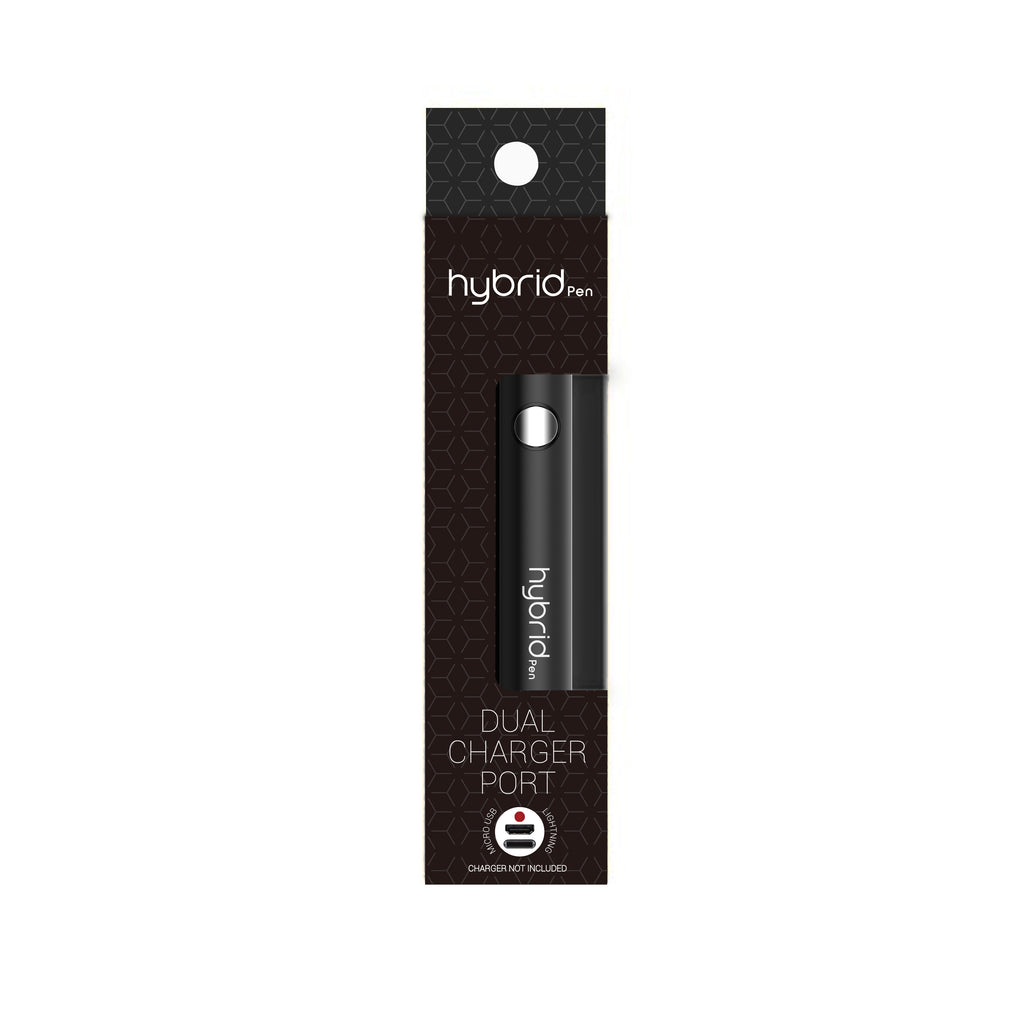 Hybrid Pen 350 MAH Adjustable Voltage Battery- Black Smoke Supply |  Online Smoke Shop